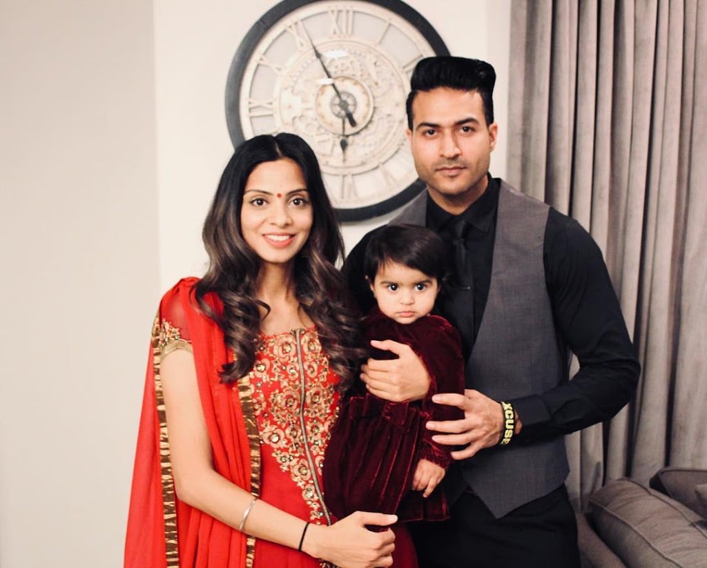 Guru Mann with his wife Harman Mann and daughter Zia Kaur