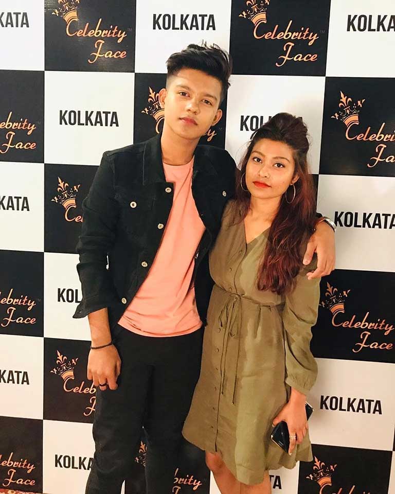 Riza Afreen and her brother