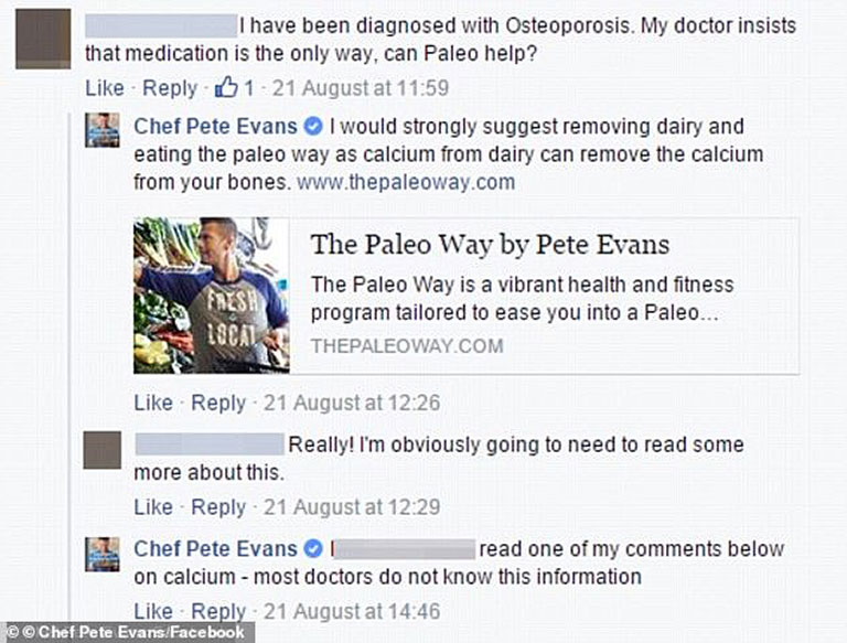 Pete Evans Controversy
