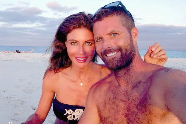 Peter Evans and his wife.