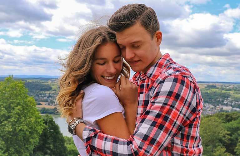 Barbara Sofie and her husband.